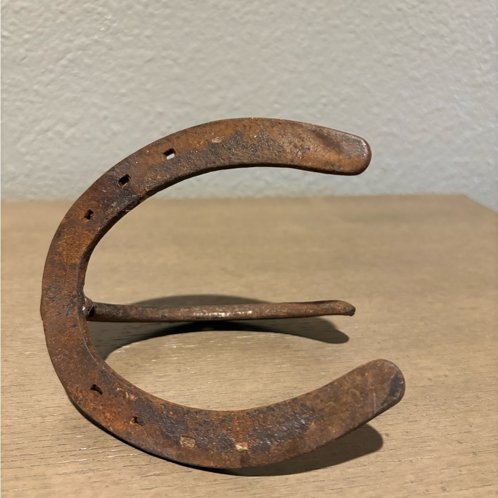 Rustic Brown Horseshoe Decor